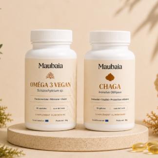 Pack Vitalité Naturelle | Chaga & Oméga 3 Végan